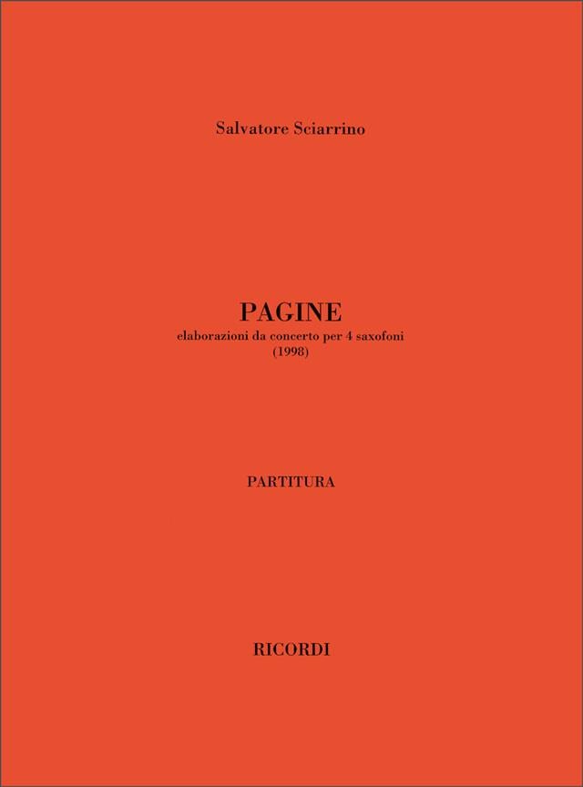 Pagine. Elaborazioni Da Concerto